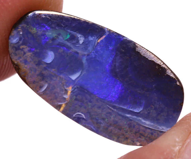 Australian Queensland Boulder opal Polished Gemstone 4.5cts From Winton 17x9x3mm BFC23