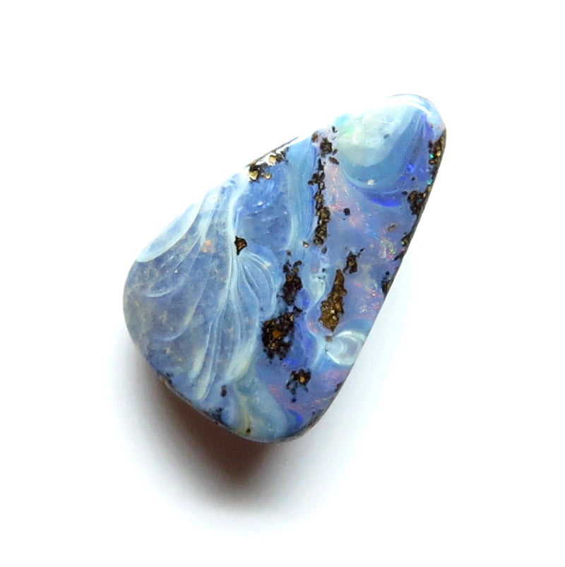 Queensland Boulder opal Polished Gemstone 1.50cts From Winton 11x7x3mm BFC53