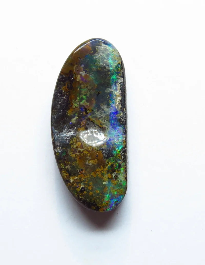 Australian Queensland Boulder opal Polished Gemstone 3.5cts From Winton 15x7x3mm BFC05