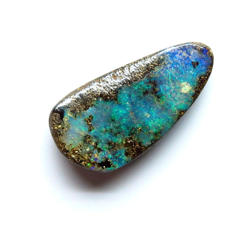 Queensland Boulder opal Polished Gemstone 4cts From Winton 19x10x3mm BFC47