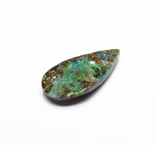 Australian Queensland Boulder opal Polished Gemstone 1.5cts From Winton 13x7x2mm BFC06