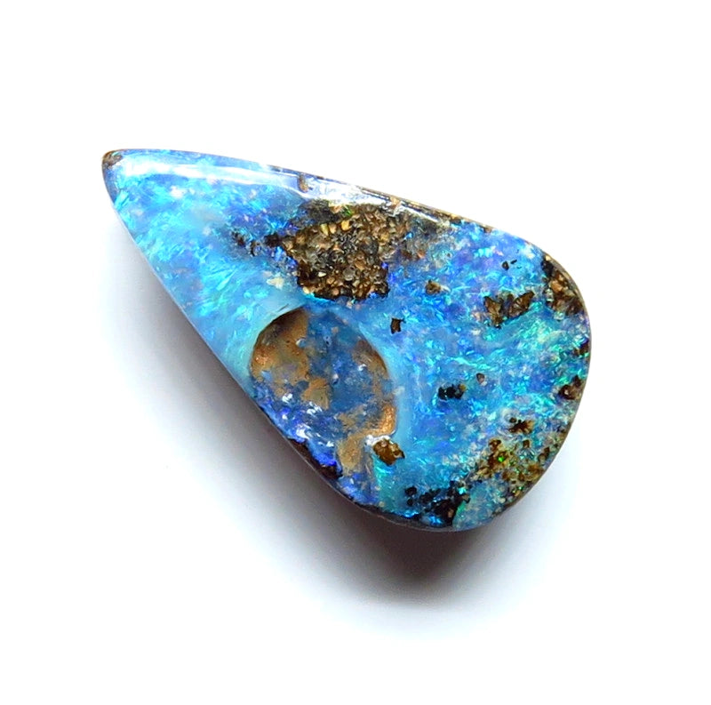 Queensland Boulder opal Polished Gemstone 4.6cts From Winton 17x10x3mm BFC46