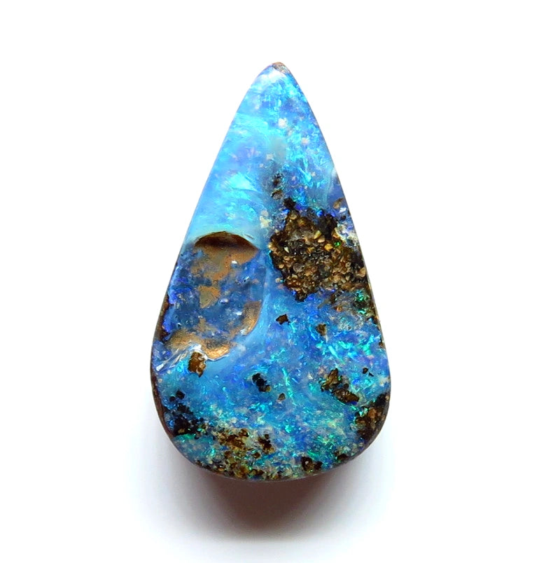 Queensland Boulder opal Polished Gemstone 4.6cts From Winton 17x10x3mm BFC46