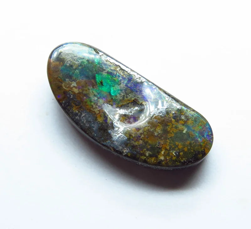 Australian Queensland Boulder opal Polished Gemstone 3.5cts From Winton 15x7x3mm BFC05