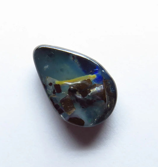 Australian Queensland Boulder opal Polished Gemstone 4.4cts From Winton 13x8x4mm BFC11