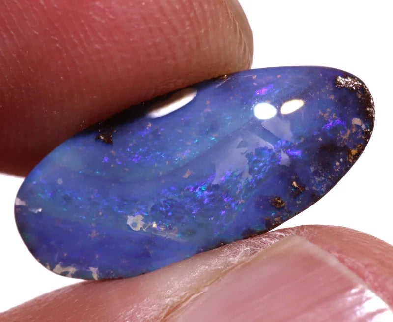 Australian Queensland Boulder opal Polished Gemstone 4.4cts From Winton 17x7x4mm BFC18