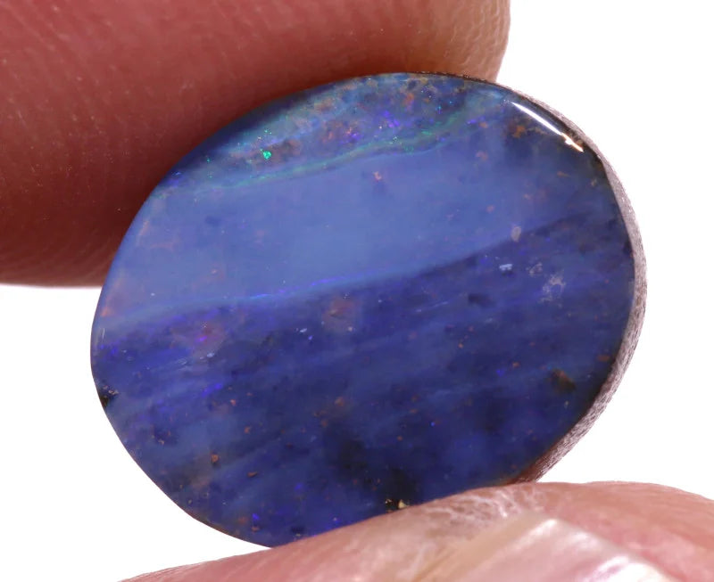 Australian Queensland Boulder opal Polished Gemstone 4.2cts From Winton 12x10x3.5mm BFC19