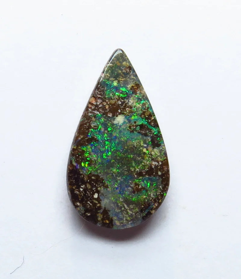 Australian Queensland Boulder opal Polished Gemstone 1.5cts From Winton 13x7x2mm BFC06