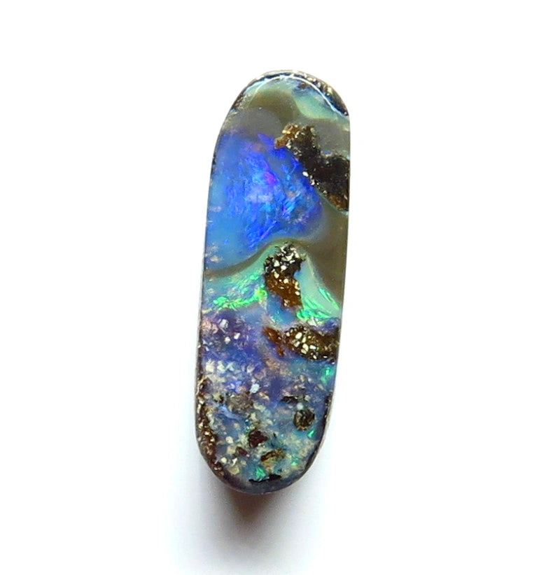 Queensland Boulder opal Polished Gemstone 1.5cts From Winton 13x4x2mm BFC45