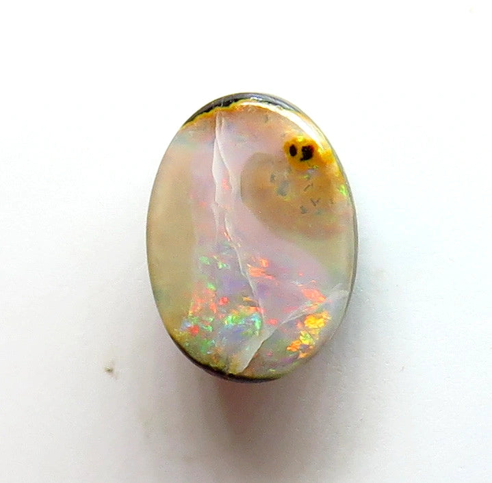 Queensland Boulder opal Polished Gemstone 0.79cts From Winton 7x5x2mm BFC41