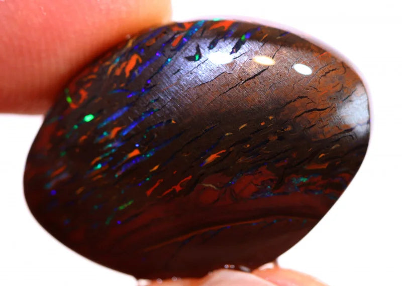 Australian Queensland  Boulder Matrix opal Polished Gemstone 21cts From Koroit 22x15x7mm BFC35