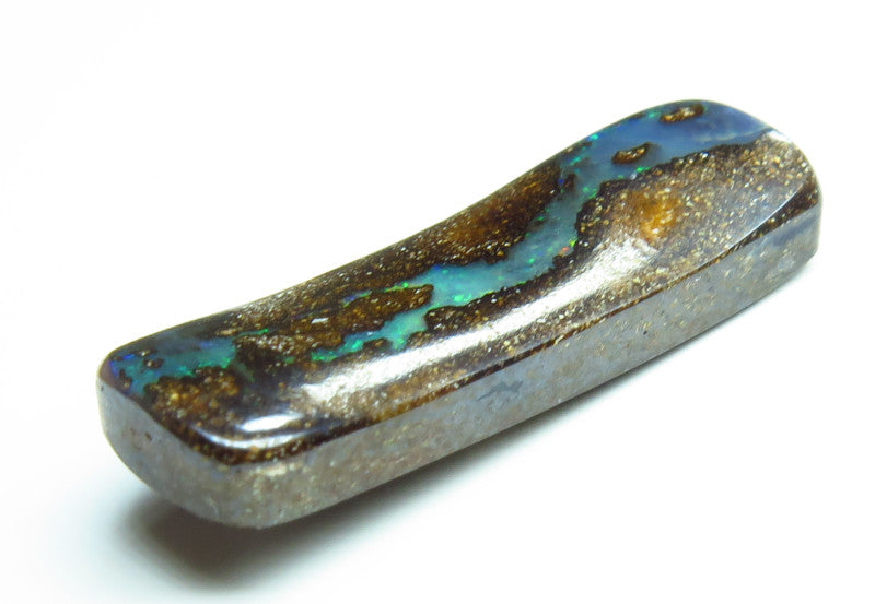 Australian Queensland Boulder opal Polished Gemstone 3.40cts From Winton with bits of colour 19x6x2mm BFO24