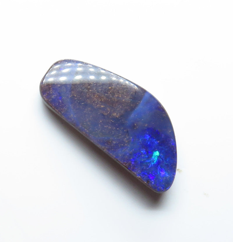 Australian Queensland Boulder opal Polished Gemstone 5.38cts From Winton with some blue colours 18x8x4mm BFO34