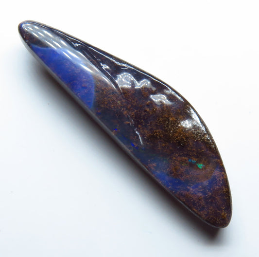 Australian Queensland Boulder opal Polished Gemstone 6.92cts From Winton with bits of colour 30x8x3mm BFO13