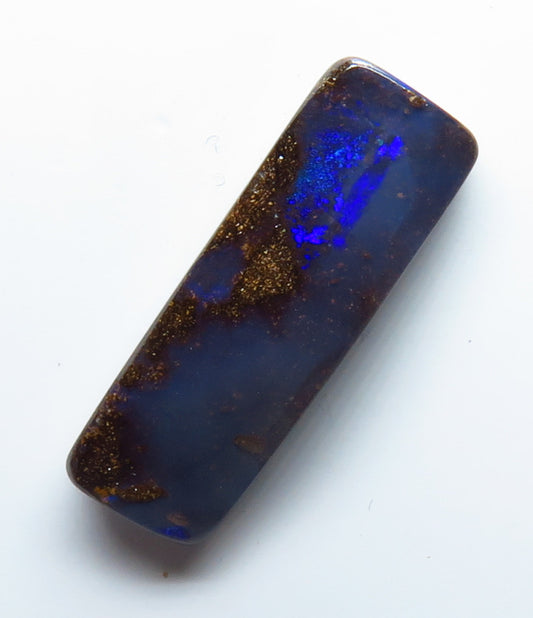 Australian Queensland Boulder opal Polished Gemstone 7.54cts From Winton with bits of colour 22x7x4mm BFO19