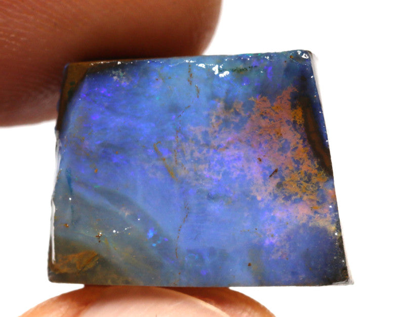 Australian Queensland Boulder opal  30cts rough Winton Low Grade Face of opal with colour  18x14x10mm BFA23