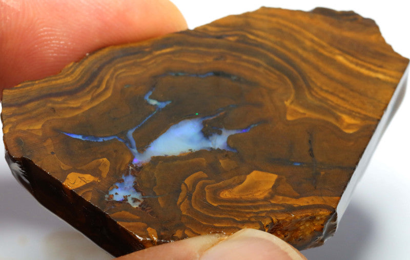 Australian Queensland Boulder opal 115cts rough Winton Low Grade vein of opal 52x30x8mm BFA26