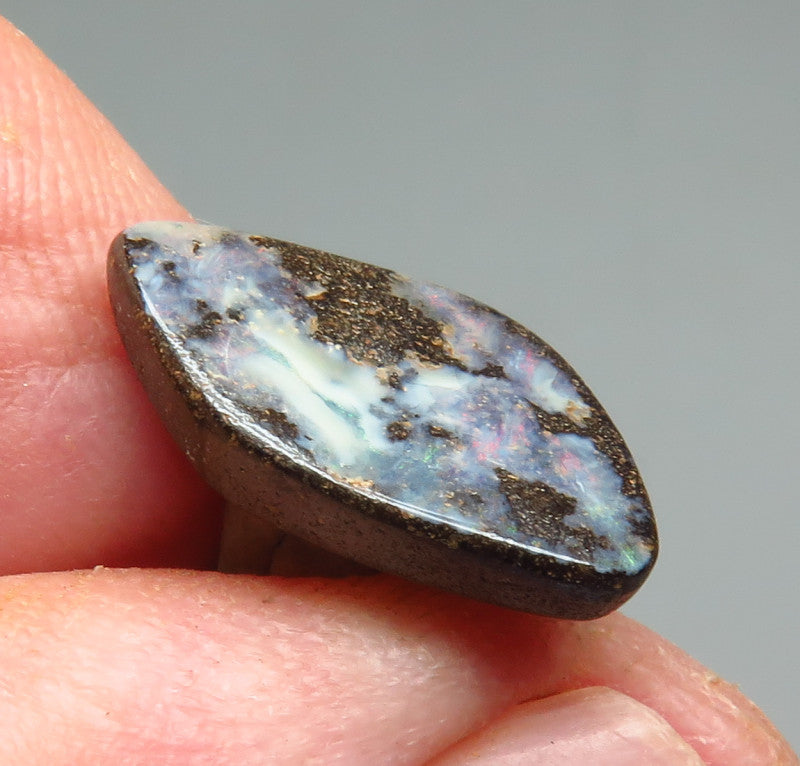 Australian Queensland Boulder opal Polished Gemstone 4.70cts From Winton with bits of colour 17x11x3mm BFO41
