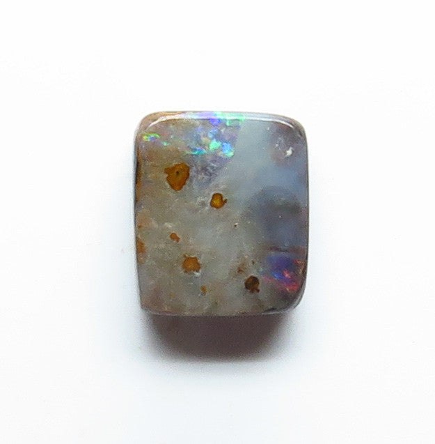 Australian Queensland Boulder opal Polished Gemstone 0.8cts From Winton with bits of colour 6x5x2mm BFO18