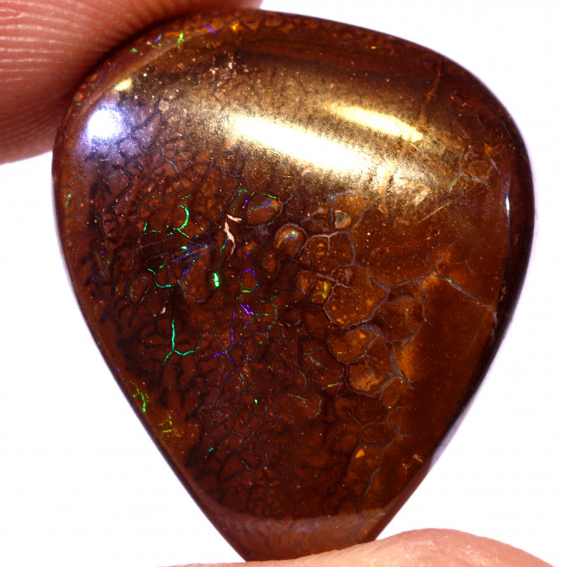 Australian Queensland Boulder Matrix opal Polished Gemstone 29cts From Yowah some bits of multicolours 21x17x8mm BFO881