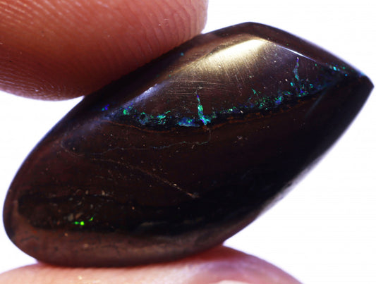 Australian Queensland Boulder Matrix opal Polished Gemstone 14.55cts From Yowah some bits of blue/green 23x11x5mm BFO1089