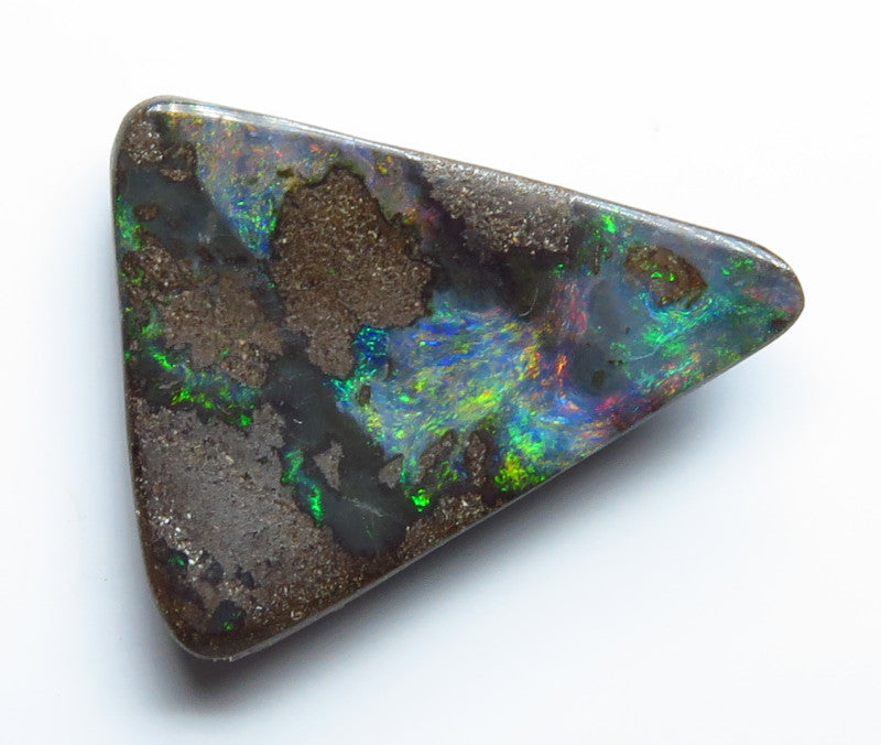 Australian Queensland Boulder opal Polished Gemstone 5.41cts From Winton some nice multi colours 18x14x3mm BFO40