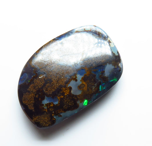 Australian Queensland Boulder opal Polished Gemstone 8.73cts From Winton with bits of colour 21x13x4mm BFO12