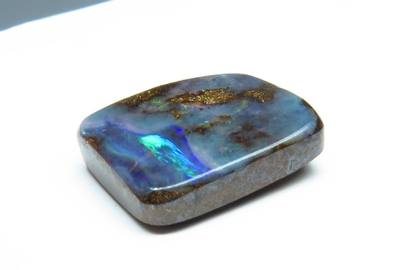 Australian Queensland Boulder opal Polished Gemstone 4.00cts From Winton with bits of colour 11x10x3mm BFO21