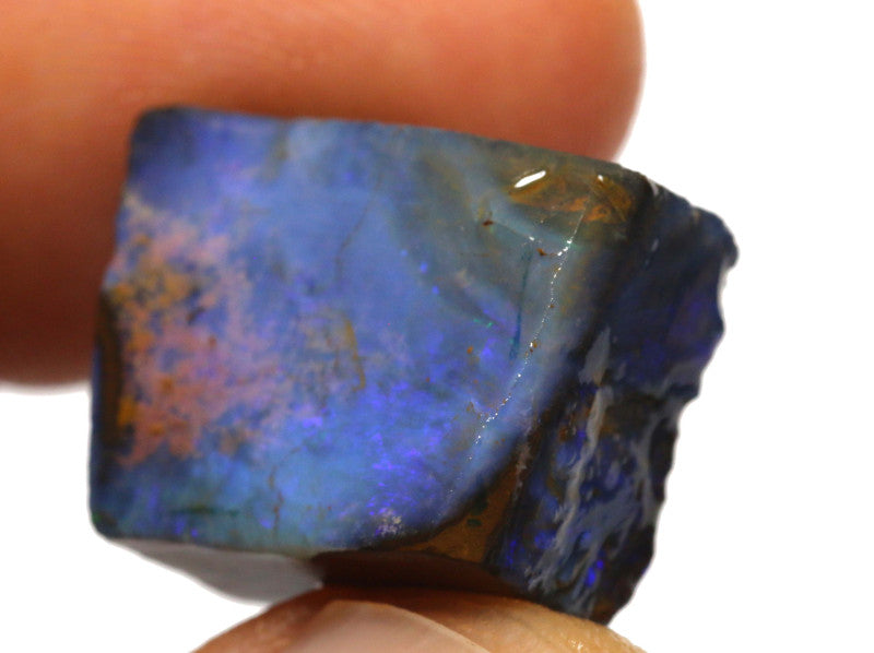 Australian Queensland Boulder opal  30cts rough Winton Low Grade Face of opal with colour  18x14x10mm BFA23