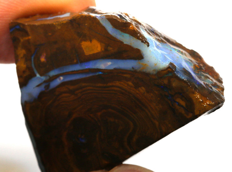 Australian Queensland Boulder opal 75cts rough Winton Low Grade vein of opal 33x30x10mm BFA22
