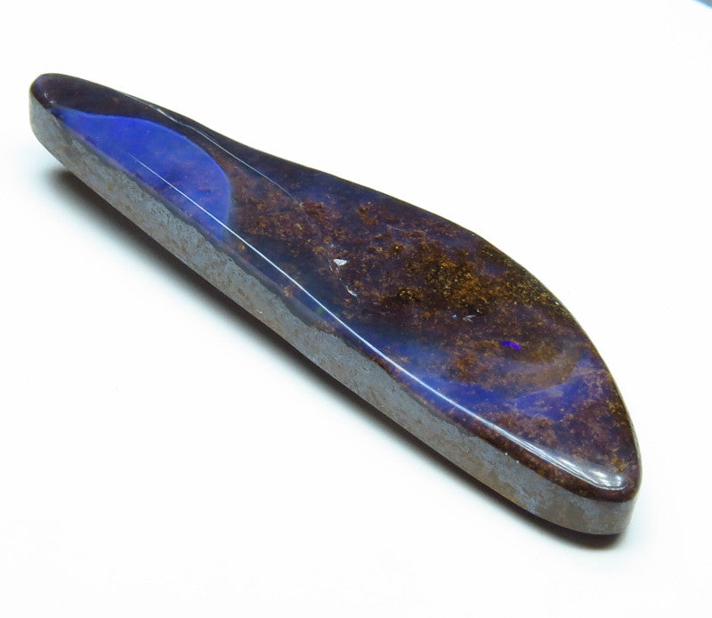Australian Queensland Boulder opal Polished Gemstone 6.92cts From Winton with bits of colour 30x8x3mm BFO13