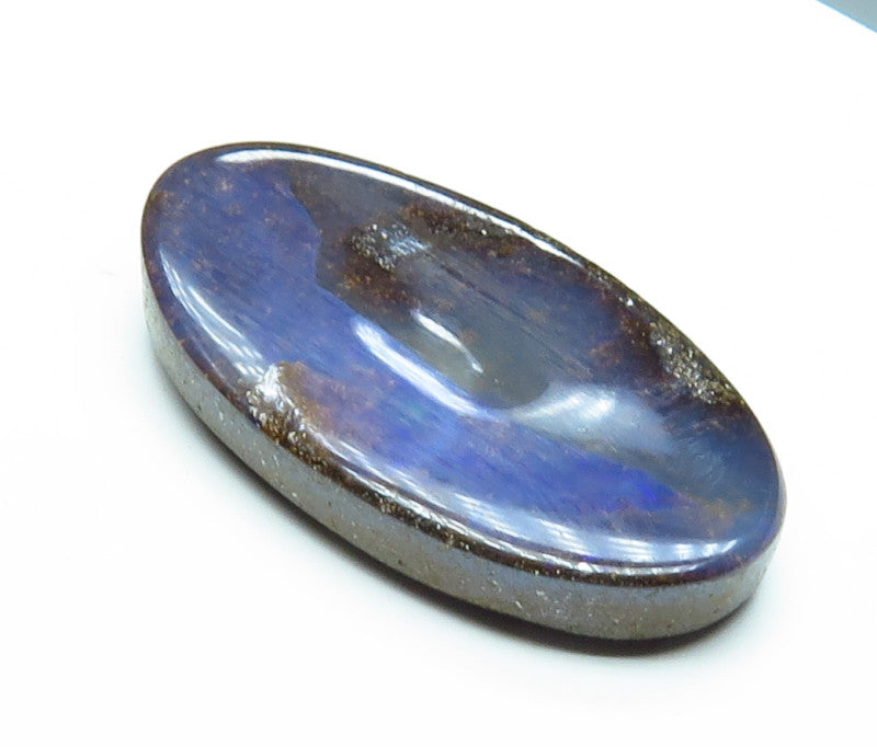 Australian Queensland Boulder opal Polished Gemstone 8.85cts From Winton with some blue colours 21x12x3mm BFO31