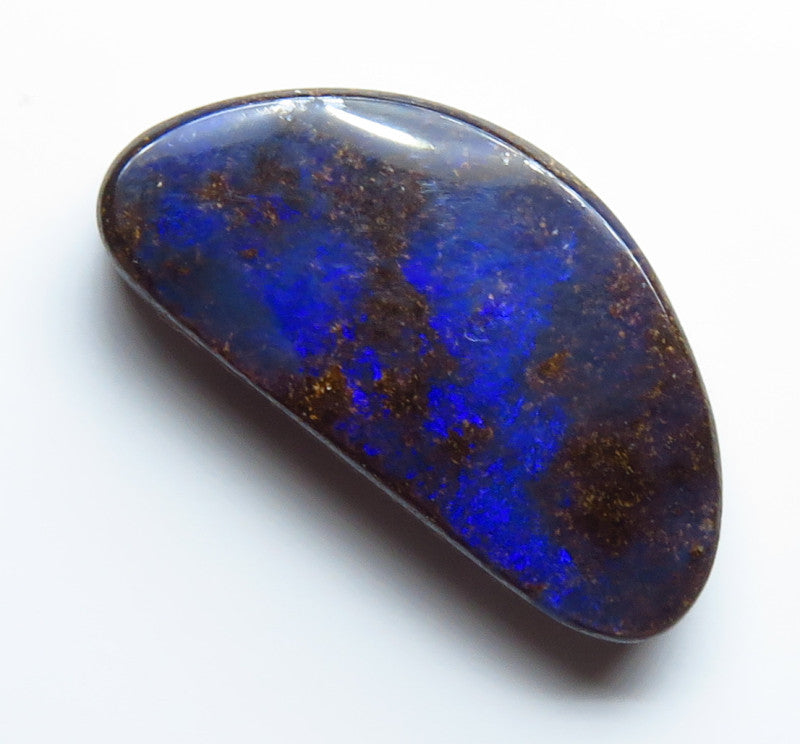 Australian Queensland Boulder opal Polished Gemstone 4.25cts From Winton some nice blue colours 16x8x3mm BFO30
