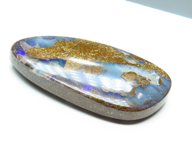 Australian Queensland Boulder opal Polished Gemstone 11.34cts From Winton with bits of colour 25x13x5mm BFO11