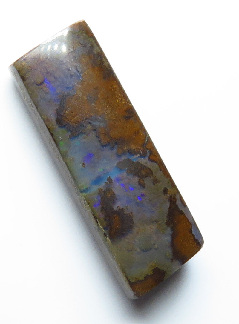 Australian Queensland Boulder opal Polished Gemstone 6.89cts From Winton with bits of colour 20x7x4mm BFO17