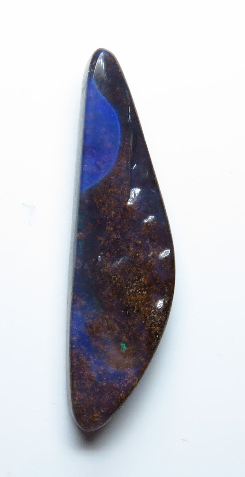 Australian Queensland Boulder opal Polished Gemstone 6.92cts From Winton with bits of colour 30x8x3mm BFO13