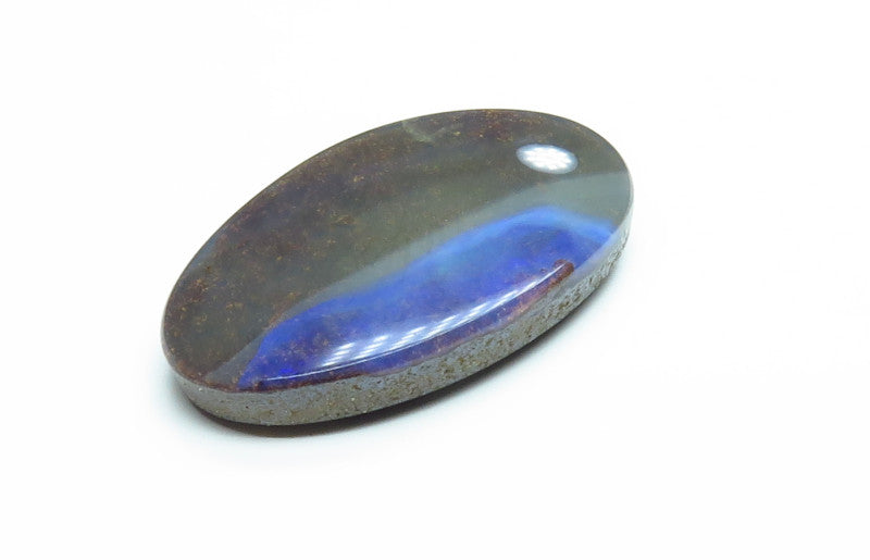 Australian Queensland Boulder opal Polished Gemstone 9.44cts From Winton with some blue colours 21x12x4mm BFO33