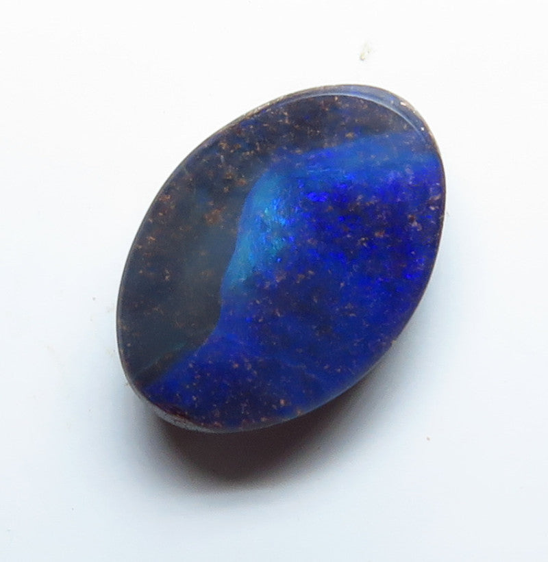 Australian Queensland Boulder opal Polished Gemstone 2.70cts From Winton with some blue green colours 12x8x3mm BFO27
