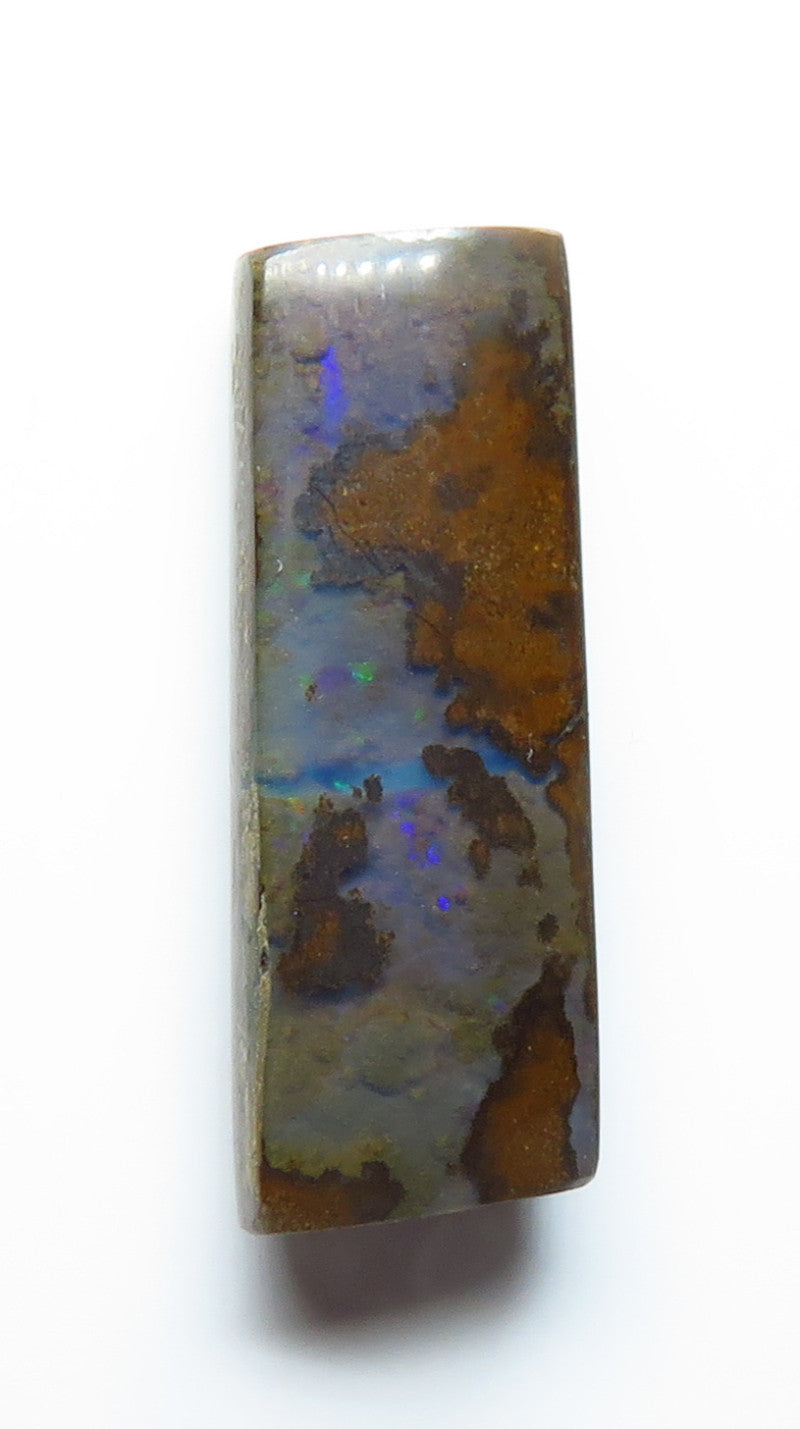 Australian Queensland Boulder opal Polished Gemstone 6.89cts From Winton with bits of colour 20x7x4mm BFO17