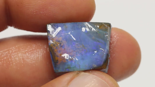 Australian Queensland Boulder opal  30cts rough Winton Low Grade Face of opal with colour  18x14x10mm BFA23