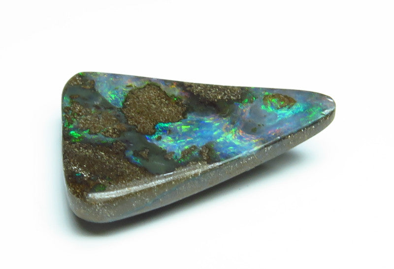 Australian Queensland Boulder opal Polished Gemstone 5.41cts From Winton some nice multi colours 18x14x3mm BFO40
